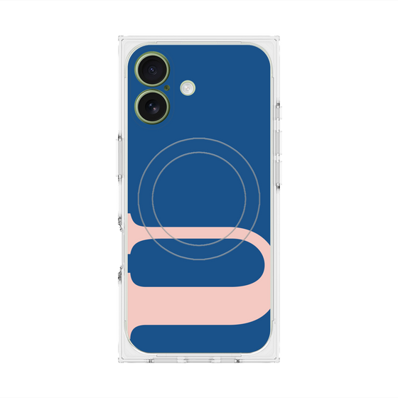 プレミアムスクエアケース with MagSafe［ オリジナル - initial color - U navy ］