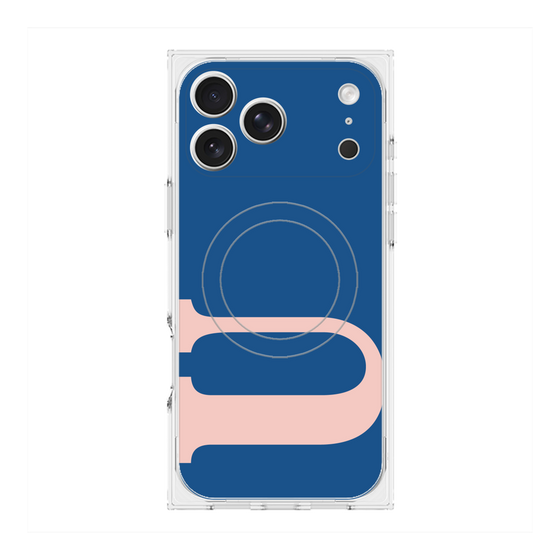 プレミアムスクエアケース with MagSafe［ オリジナル - initial color - U navy ］
