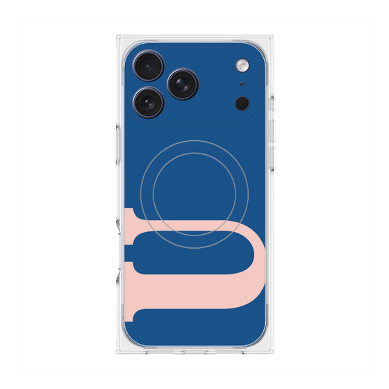 プレミアムスクエアケース with MagSafe［ オリジナル - initial color - U navy ］