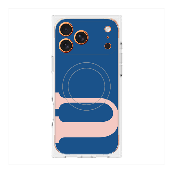 プレミアムスクエアケース with MagSafe［ オリジナル - initial color - U navy ］