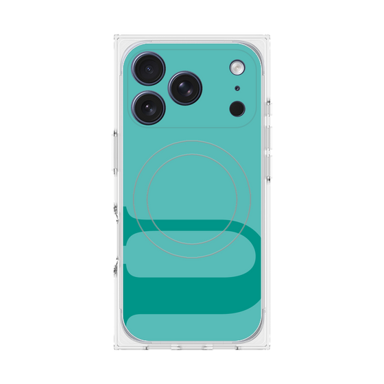 プレミアムスクエアケース with MagSafe［ オリジナル - initial color - U light green ］