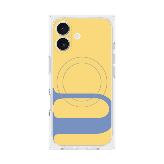 プレミアムスクエアケース with MagSafe［ オリジナル - initial color - U yellow ］