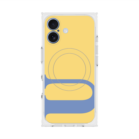 プレミアムスクエアケース with MagSafe［ オリジナル - initial color - U yellow ］