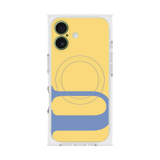 プレミアムスクエアケース with MagSafe［ オリジナル - initial color - U yellow ］