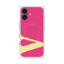 プレミアムスクエアケース with MagSafe［ オリジナル - initial color - V pink ］