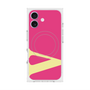 プレミアムスクエアケース with MagSafe［ オリジナル - initial color - V pink ］
