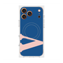プレミアムスクエアケース with MagSafe［ オリジナル - initial color - V navy ］