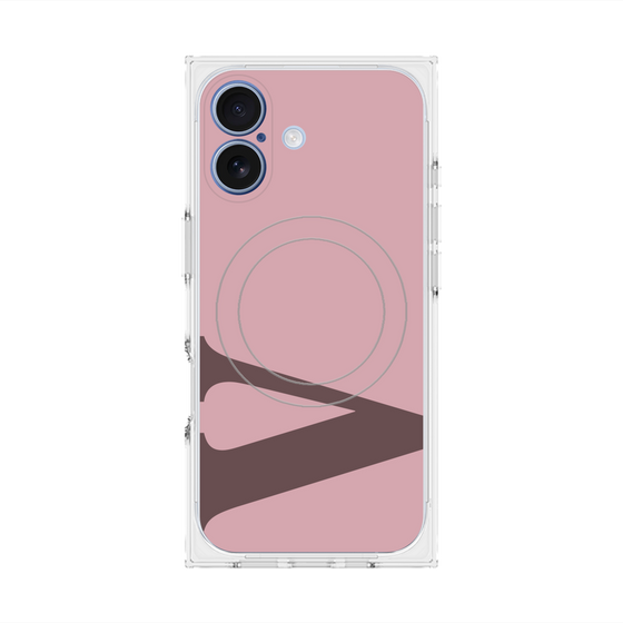 プレミアムスクエアケース with MagSafe［ オリジナル - initial color - V dusty pink ］