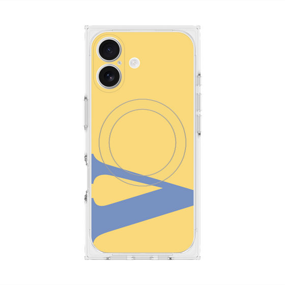 プレミアムスクエアケース with MagSafe［ オリジナル - initial color - V yellow ］