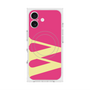 プレミアムスクエアケース with MagSafe［ オリジナル - initial color - W pink ］