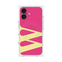 プレミアムスクエアケース with MagSafe［ オリジナル - initial color - W pink ］