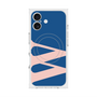 プレミアムスクエアケース with MagSafe［ オリジナル - initial color - W navy ］