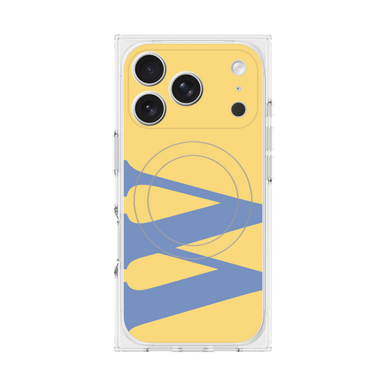 プレミアムスクエアケース with MagSafe［ オリジナル - initial color - W yellow ］