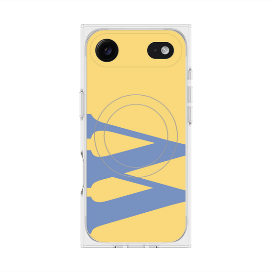 プレミアムスクエアケース with MagSafe［ オリジナル - initial color - W yellow ］