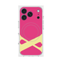 プレミアムスクエアケース with MagSafe［ オリジナル - initial color - X pink ］