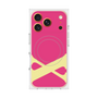 プレミアムスクエアケース with MagSafe［ オリジナル - initial color - X pink ］