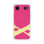 プレミアムスクエアケース with MagSafe［ オリジナル - initial color - X pink ］
