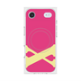 プレミアムスクエアケース with MagSafe［ オリジナル - initial color - X pink ］