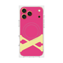 プレミアムスクエアケース with MagSafe［ オリジナル - initial color - X pink ］