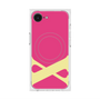 プレミアムスクエアケース with MagSafe［ オリジナル - initial color - X pink ］