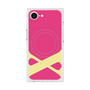 プレミアムスクエアケース with MagSafe［ オリジナル - initial color - X pink ］