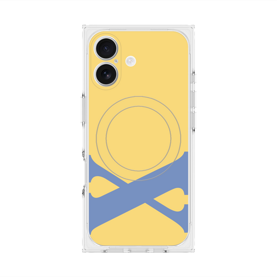 プレミアムスクエアケース with MagSafe［ オリジナル - initial color - X yellow ］