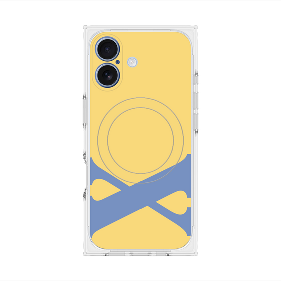 プレミアムスクエアケース with MagSafe［ オリジナル - initial color - X yellow ］