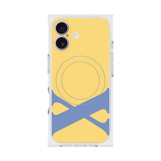 プレミアムスクエアケース with MagSafe［ オリジナル - initial color - X yellow ］