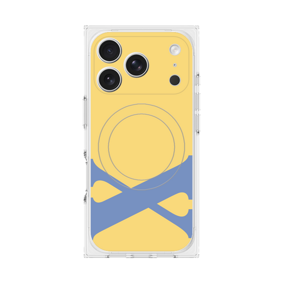 プレミアムスクエアケース with MagSafe［ オリジナル - initial color - X yellow ］