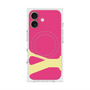 プレミアムスクエアケース with MagSafe［ オリジナル - initial color - Y pink ］