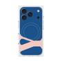 プレミアムスクエアケース with MagSafe［ オリジナル - initial color - Y navy ］