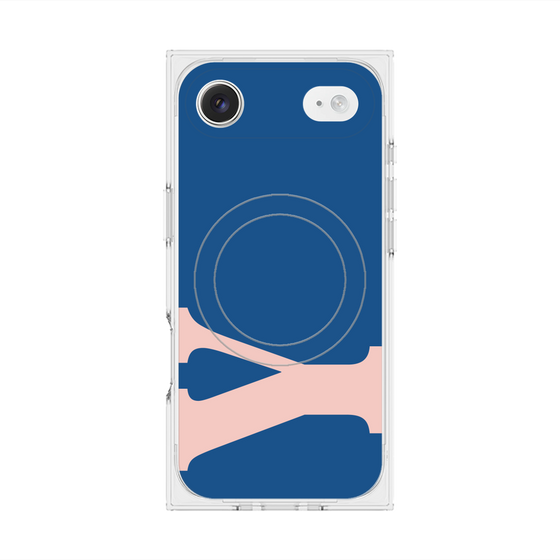 プレミアムスクエアケース with MagSafe［ オリジナル - initial color - Y navy ］