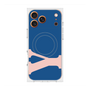 プレミアムスクエアケース with MagSafe［ オリジナル - initial color - Y navy ］