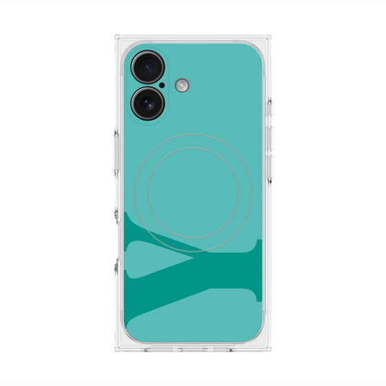 プレミアムスクエアケース with MagSafe［ オリジナル - initial color - Y light green ］