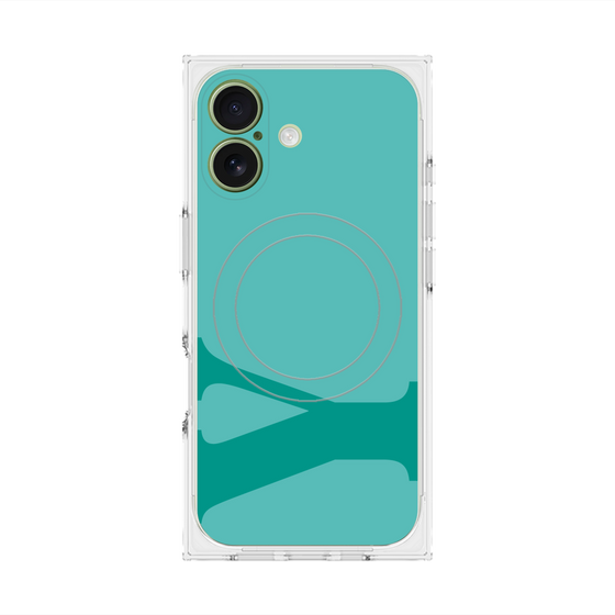 プレミアムスクエアケース with MagSafe［ オリジナル - initial color - Y light green ］