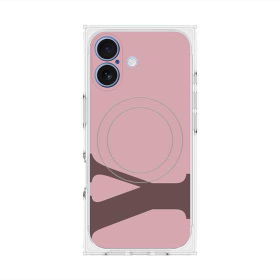 プレミアムスクエアケース with MagSafe［ オリジナル - initial color - Y dusty pink ］