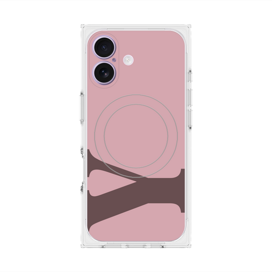 プレミアムスクエアケース with MagSafe［ オリジナル - initial color - Y dusty pink ］