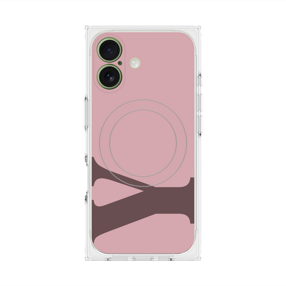 プレミアムスクエアケース with MagSafe［ オリジナル - initial color - Y dusty pink ］