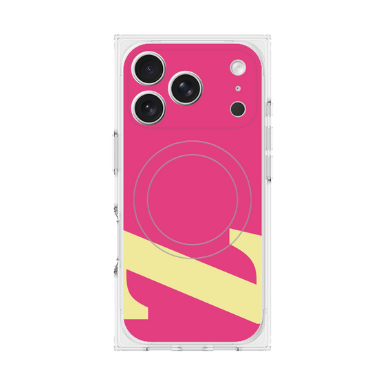 プレミアムスクエアケース with MagSafe［ オリジナル - initial color - Z pink ］