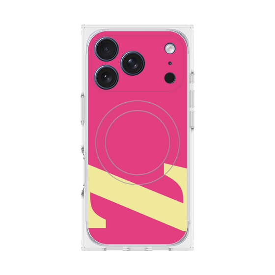プレミアムスクエアケース with MagSafe［ オリジナル - initial color - Z pink ］