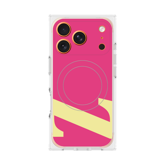 プレミアムスクエアケース with MagSafe［ オリジナル - initial color - Z pink ］