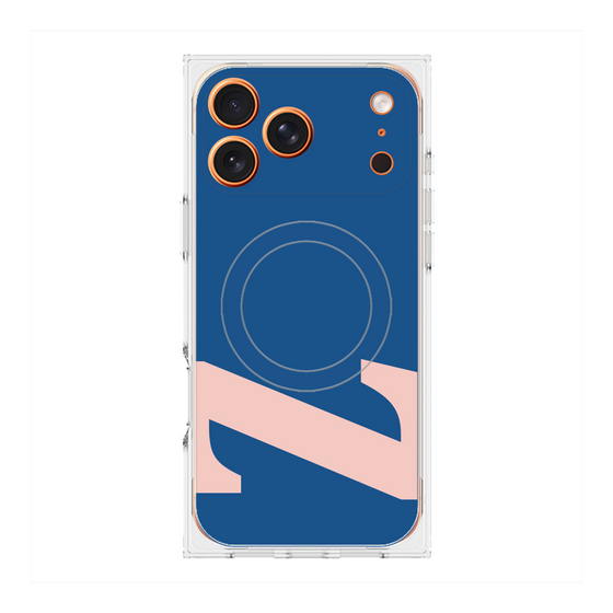 プレミアムスクエアケース with MagSafe［ オリジナル - initial color - Z navy ］