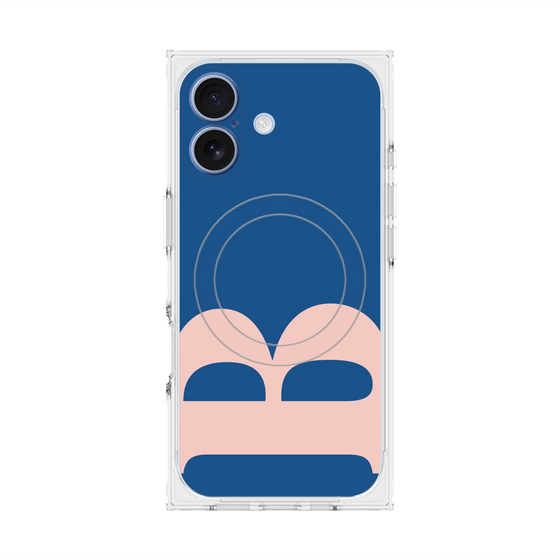 プレミアムスクエアケース with MagSafe［ オリジナル - initial color - B navy ］