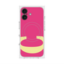 プレミアムスクエアケース with MagSafe［ オリジナル - initial color - C pink ］