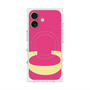 プレミアムスクエアケース with MagSafe［ オリジナル - initial color - C pink ］
