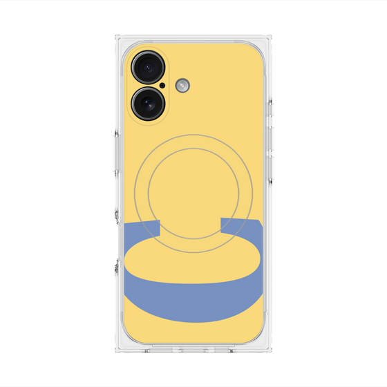 プレミアムスクエアケース with MagSafe［ オリジナル - initial color - C yellow ］