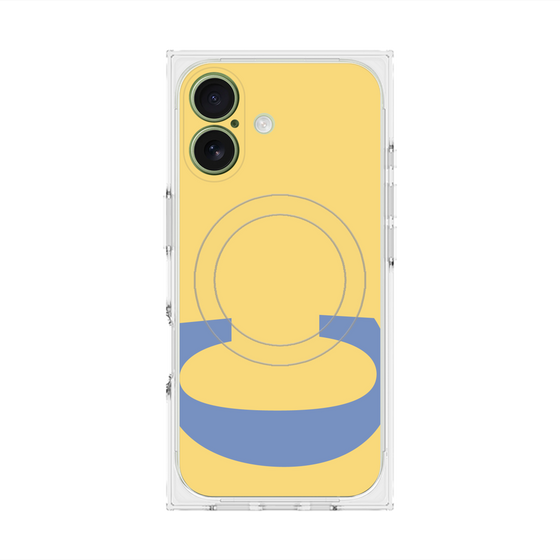 プレミアムスクエアケース with MagSafe［ オリジナル - initial color - C yellow ］