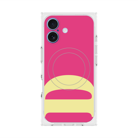 プレミアムスクエアケース with MagSafe［ オリジナル - initial color - D pink ］