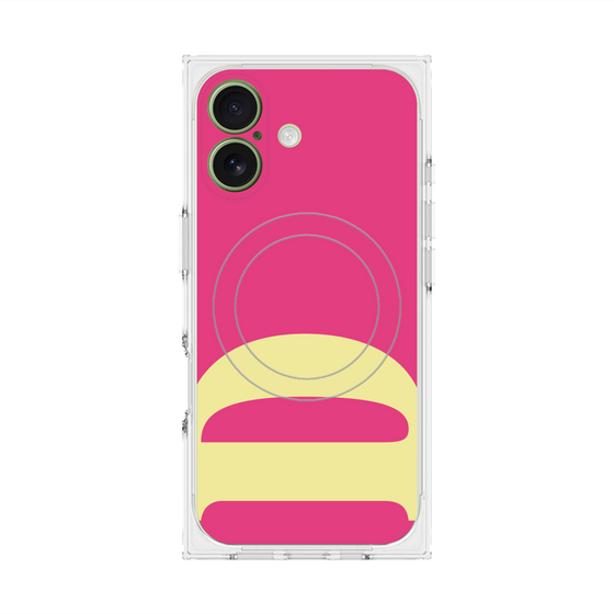 プレミアムスクエアケース with MagSafe［ オリジナル - initial color - D pink ］