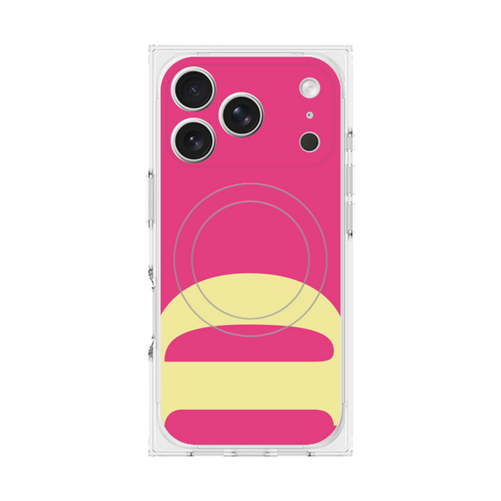 プレミアムスクエアケース with MagSafe［ オリジナル - initial color - D pink ］